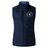 Introducing the New Saint Andrews College Women’s Elite Microlite Gilet by Canterbury: a navy blue, sleeveless insulated fleece vest featuring a front zipper and the “New Saint Andrews RFC” logo on the left chest, expertly crafted by EMB Canterbury for premium custom sportswear.
