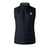 The EMB Canterbury Superior Rugby Club Women's Elite Microlite Gilet is a black, sleeveless insulated vest with a front zipper and an embroidered red "S" and "SOCCER" logo on the left chest.