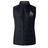 The EMB Canterbury Birmingham Iron Women's Football Elite Microlite Gilet is a black, sleeveless insulated vest with a front zip, two side pockets, and an embroidered IRON logo and graphic on the left chest.