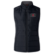 Introducing the Santa Rosa Youth Rugby Women’s Elite Microlite Gilet by Canterbury, crafted by EMB Canterbury. This custom-made sportswear vest features a sleeveless black quilted insulated fleece design, with a front zipper, stand-up collar, and the “Santa Rosa Youth Rugby” logo on the left chest. Two zippered side pockets complete this women’s elite gilet for a functional and stylish finish.
