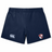 The Illinois Womens RFC Yokohama Shorts by EMB Canterbury are perfect for rugby players, featuring a classic navy blue with a white Canterbury logo on the left and a circular emblem in red and blue on the right, blending style and functionality seamlessly.