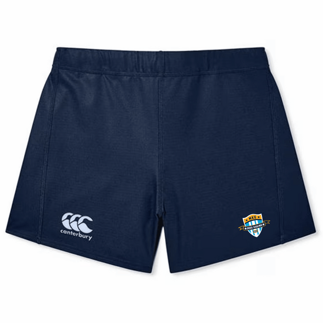 The Milwaukee Beer Barons RFC Women's Yokohama Shorts by Canterbury in navy blue showcase the Auckland Rugby logos and are crafted from lightweight, durable fabric to provide ultimate comfort. These shorts, designed under the EMB Canterbury brand, feature a silicone gripper to ensure a secure fit on the field.