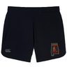 Aging Alabama Rugby Players Women’s Elite Woven Short by Canterbury featuring a logo of the state of Alabama with a grim reaper graphic and the text “HARD.”.