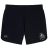 The Birmingham Iron Women's Football Elite Woven Short by EMB Canterbury features zippered pockets, a small white logo on the left leg, and a large "RDN" event logo on the right.