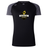 The Chicago Riot Women’s Elite Training Tee by Canterbury features black and gray colors, a yellow and white club logo on the front, and Vapodri technology for comfort. Designed by WRS Canterbury as a women's training shirt.