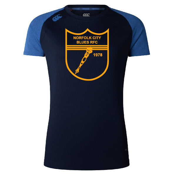 Norfolk Blues Women's Elite Training Tee by Canterbury