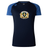The WRS Canterbury Old Man Rivah Rugby Women's Elite Training Tee by Canterbury features navy and dark blue colors, lightweight breathable fabric, and a front crest with "Old Man Rival" and a bearded man's face.