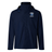 Navy blue Christian Brothers Academy Rugby Elite Storm Jacket by EMB Canterbury, includes a hood and "CBA Rugby" text with logo on the front.