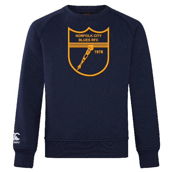 Norfolk Blues Club Crew Sweatshirt by Canterbury