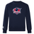 The Nebraska Rugby Referee Society Club Crew Sweatshirt by WRS Canterbury is a navy blue ultra-soft sweatshirt with a dabbing referee logo and embroidered CCC branding.