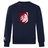 The Montgomery Bucks Griffins Club Crew Sweatshirt by WRS Canterbury is a navy blue embroidered sweatshirt with a red and white lion crest featuring "MBRFC" on the chest and a small Canterbury logo on the left sleeve.
