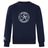 The Saint Anselm College Club Rugby Club Crew Sweatshirt by WRS Canterbury features a white "Saint Anselm Men's Club Rugby" chest logo and an embroidered CCC logo on the ultra soft navy blue left sleeve.