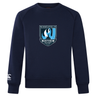 The Minneapolis Mayhem Rugby Club Crew Sweatshirt by Canterbury from WRS Canterbury features a navy blue ultra-soft sweatshirt fabric, a bold “Minneapolis Mayhem Rugby” logo across the chest, and an embroidered CCC logo on the left sleeve.