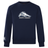 Navy blue University of New Hampshire Club Crew Sweatshirt by Canterbury featuring a crouching wildcat mascot and the text “MEN’S RUGBY” on the chest.