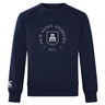 Introducing the New Saint Andrews College Club Crew Sweatshirt by Canterbury. This ultra-soft navy blue crewneck features bold white “New Saint Andrews RFC 1994” text and logo on the chest, along with an authentic embroidered CCC logo on the left sleeve for a signature WRS Canterbury touch—perfect for everyday comfort and style.