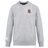 The Rye High School 10 Year Club Crew Sweatshirt by EMB Canterbury is an ultra-soft design in gray, featuring a small embroidered badge on the chest and an embroidered CCC logo on the sleeve.