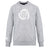 Light grey Missoula All-Maggots Club Crew Sweatshirt by Canterbury featuring a white spiral shell graphic on the chest and a small white WRS Canterbury logo on the left sleeve. This ultra-soft sweatshirt combines comfort and style, making it perfect for everyday wear.