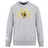The Trinity College Club Crew Sweatshirt by WRS Canterbury is an ultra-soft gray sweatshirt featuring a yellow and blue "Trinity Rugby" logo with a central rooster illustration. It also includes an embroidered CCC logo, offering both comfort and style for rugby enthusiasts.