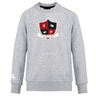 Discover the ultra-soft Southern Pines Youth Rugby Club Crew Sweatshirt by WRS Canterbury, featuring a gray design with an embroidered CCC logo and a red and black shield insignia boasting "SP" and "Southern Pines Youth Rugby" text for unmatched comfort and spirited style.