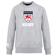 Grey long-sleeve crew sweatshirt with "Dwight 1872 rugby" text and a red crest featuring a lion.
- Dwight Rugby Club Crew Sweatshirt by WRS Canterbury
