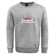 The USA Para Powerlifting Club Crew Sweatshirt by WRS Canterbury is an ultra soft gray crew with "USA PARA POWERLIFTING," a red and white barbell graphic, and an embroidered CCC logo on the front.