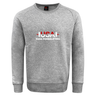 The USA Para Powerlifting Club Crew Sweatshirt by WRS Canterbury is an ultra soft gray crew with "USA PARA POWERLIFTING," a red and white barbell graphic, and an embroidered CCC logo on the front.