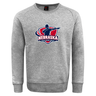 The Nebraska Rugby Referee Society Club Crew Sweatshirt by Canterbury features a referee silhouette and logo with red, white, and blue accents, plus an embroidered CCC logo for premium comfort from WRS Canterbury.