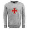 Introducing the SF CDME Rugby Club Crew Sweatshirt by WRS Canterbury—a gray, ultra-soft sweatshirt showcasing a bold red cross design on the front, with "COME RUGBY" printed just below it. Finished with an embroidered CCC logo, this piece combines classic rugby heritage style and ultimate comfort.