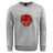 Introducing the Godzilla Rugby Football Club Club Crew Sweatshirt by Canterbury from WRS Canterbury: an ultra-soft gray sweatshirt featuring a stylized red and yellow Godzilla monster logo on the front, finished with an embroidered CCC logo for that signature classic look.
