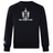 A black Highlanders Rugby NC Club Crew Sweatshirt by WRS Canterbury, featuring the "Highlanders Rugby" logo with a sword and shield on the chest and a small embroidered CCC logo on the left sleeve.