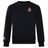 The Rye High School 10 Year Club Crew Sweatshirt by EMB Canterbury is made from ultra-soft fabric, showcasing a distinctive crest on the chest and an embroidered CCC logo on the sleeve.