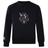 The Cypress Warriors Men's Rugby Club Crew Sweatshirt by WRS Canterbury features an ultra-soft black design, the 2024 team logo on the chest, and an embroidered CCC logo on the left sleeve.