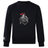 The Birmingham Iron Women's Football Club Crew Sweatshirt by WRS Canterbury features a black design with a knight helmet and sword logo on the chest, ultra-soft feel, and a small embroidered Canterbury logo on the sleeve.