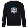The SWFL Lady Hammerheads Club Crew Sweatshirt by WRS Canterbury is an ultra soft black sweatshirt with the team logo and stylized shark on the chest, plus an embroidered CCC logo on the left sleeve.