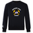Ultra soft black Mother Lode Club Crew Sweatshirt by Canterbury featuring an embroidered CCC logo and a graphic of two crossed gold pickaxes behind a rugby ball with the text “MOTHER LODE RUGBY.”