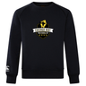 The Chicago Riot Club Crew Sweatshirt by WRS Canterbury is a black ultra-soft sweatshirt with the "Chicago Riot Rugby Football Club" fist and stars logo on the front and a small embroidered Canterbury logo on the left sleeve.