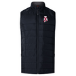 The University of Alabama Rugby Women's Elite Microlite Gilet by EMB Canterbury features a black quilted design with insulated baffles, a high collar, front zipper, and a small embroidered logo on the left chest.