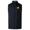 The University of Maryland Baltimore County Rugby Women's Elite Microlite Gilet by EMB Canterbury is a navy blue puffer vest featuring insulated baffles for warmth and a UMBC logo on the chest, offering both style and function for any fan.