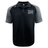 Valley Panthers Girls Rugby Elite Polo by Canterbury in black and gray, featuring a “Valley Almonds” logo on the left chest and a small white EMB Canterbury logo on the right shoulder. Made with lightweight, durable Vapodri fabric for optimal comfort and performance.