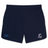 The Phoenix Storm RFC Elite Woven Short by EMB Canterbury in navy blue, adorned with the "Phoenix Storm" logo and a Canterbury logo, is perfect for enhancing your training experience.