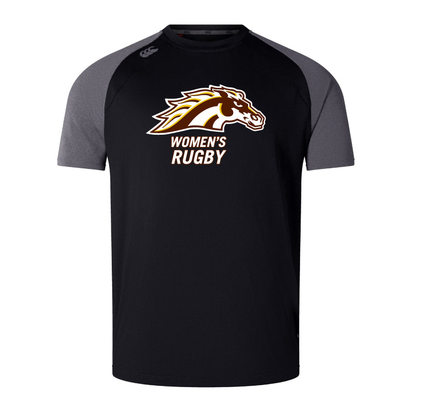 Western Michigan University Women's Rugby Elite Training Tee by Canterbury