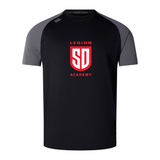 Legion Academy Elite Training Tee with grey raglan sleeves, black body, and “LEGION SD ACADEMY” graphic on the chest.
