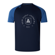 The New Saint Andrews College Elite Training Tee by WRS Canterbury features a navy blue body with blue sleeves and displays “New Saint Andrews RFC 1994” along with a white crest on the chest. Expertly crafted by Canterbury, this tee utilizes innovative Vapodri fabrics to deliver exceptional comfort and performance.