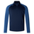 Blue Canterbury Elite 1/4 Zip Top athletic pullover jacket featuring contrasting light and dark blue panels with a logo on the chest.