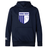 The OMBAC Rugby Club Lightweight Hoodie by WRS Canterbury is a navy blue, lightweight hoodie featuring "OMBAC Rugby" and a shield graphic on the front. The right sleeve proudly displays the Canterbury logo, and the design includes a convenient kangaroo pocket for added functionality.