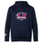 The Nebraska Rugby Referee Society Club Lightweight Hoodie by WRS Canterbury features a navy blue design with logo and red-white accents on the front. Made from durable polyester for comfort and longevity.