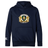 The Old Man Rivah Rugby Club Lightweight Hoodie by WRS Canterbury is a navy blue hoodie with a club-inspired crest featuring two lions, a shield, lion head, and the text "OLD MAN RIVAH" and "NON QUAM CEDIMUS.