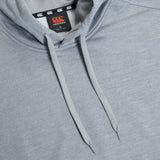 A Canterbury Club Lightweight Hoodie with an orange Canterbury logo on it.