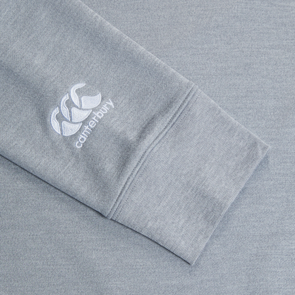 A Canterbury Club Lightweight Hoodie with a white logo on it.