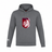 The Montgomery Bucks Griffins Club Lightweight Hoodie by WRS Canterbury is grey, lightweight, features a white and maroon lion crest with "MBRFC" on the chest, and has a small Canterbury Club logo on the left sleeve.